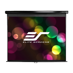 Elite M100UWV1 100in 4:3 Manual Screen, MaxWhite, Black Case - Elite Screens Inc.