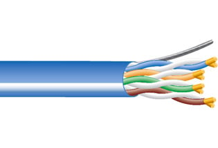 iMedia Cable, Low-skew CAT5e w/drain wire, plenum, 500ft spool - Crestron Electronics, Inc.