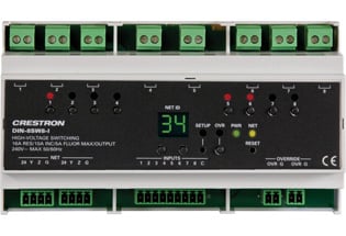 Crestron DIN-8SW8-I 8-Ch. DIN Rail High-voltage Switch, Digital Inputs - Crestron Electronics, Inc.