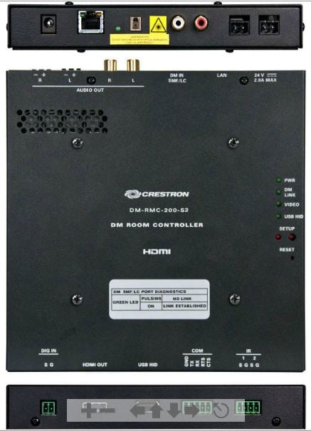 DigitalMedia 8G Single-Mode Fiber Receiver & Room Controller 200 - Crestron Electronics, Inc.
