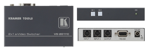 Kramer VS-201YC 2x1 s-Video Switcher - Kramer Electronics USA, Inc.