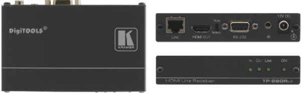 Kramer TP-580RXR HDMI, RS-232 & IR over Extended Range HDBaseT Receiver - Kramer Electronics USA, Inc.