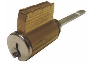Key Alike Replacement Cylinder for Yale Deadbolt Locks, Schlage style, Brass - Crestron Electronics, Inc.