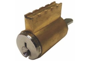 Replacement Cylinder for Yale Lever Locks, Schlage style, Polished Brass - Crestron Electronics, Inc.