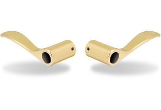 Lever Pair for Yale Lever Locks, Academy, Polished Brass - Crestron Electronics, Inc.