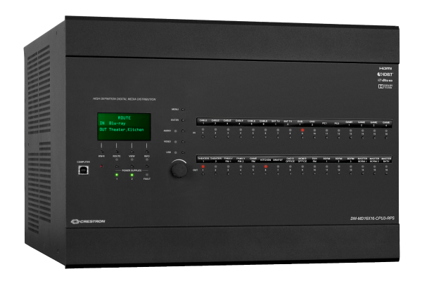 Crestron DM-MD16X16-CPU3-RPS 16x16 DigitalMedia Switcher w/ Redundant Power Supplies - Crestron Electronics, Inc.