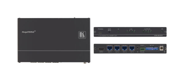 Kramer VM-4HDT 1:4 4K UHD HDMI to HDBaseT Distribution Amplifier - Kramer Electronics USA, Inc.