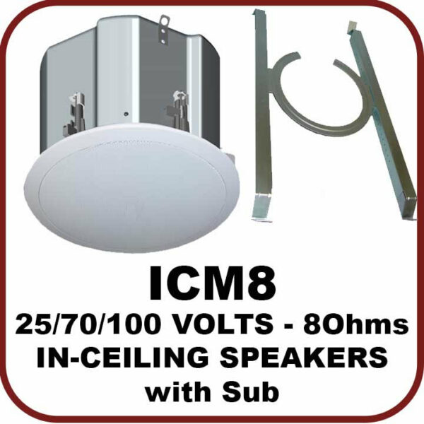 OWI ICM8 (EACH) 8" In-Ceiling Speaker Package - OWI