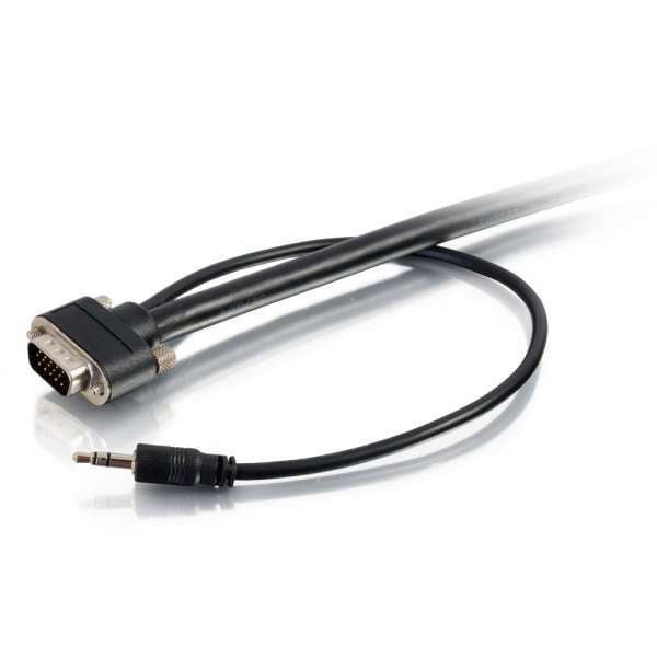C2G 3ft Select VGA + 3.5mmStereo Audio A/V Cable M/M - In-Wall - C2G