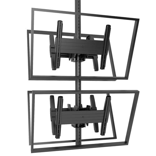 Chief MCB1X2U Fusion Medium Back-to-Back Stacked Ceiling Mounts - Chief
