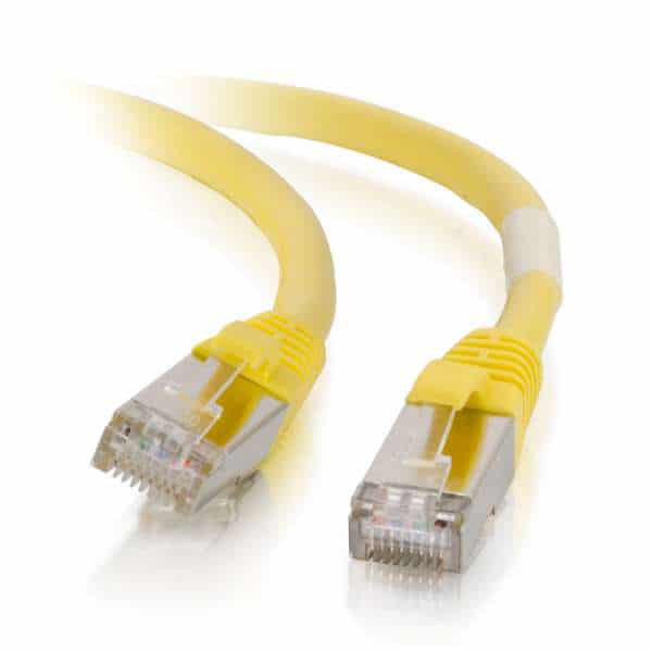 C2G 00875 35ft Cat6 Snagless ShieldedEthernet Network Cable - Yellow - C2G