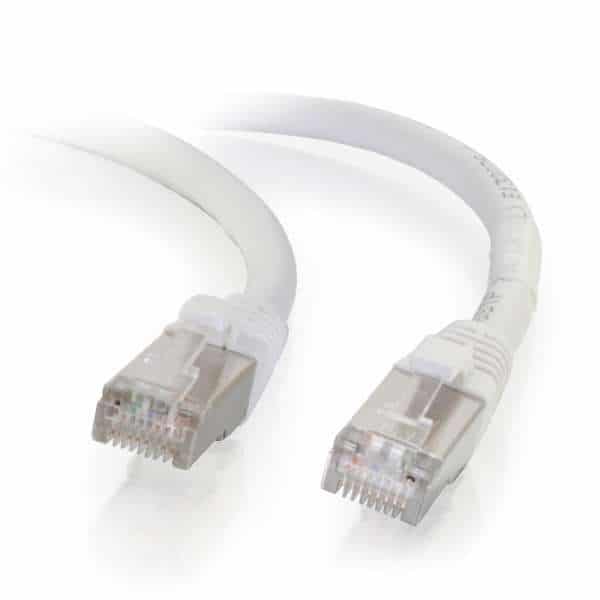 C2G 00923 10ft Cat6 Snagless ShieldedEthernet Network Cable - White - C2G
