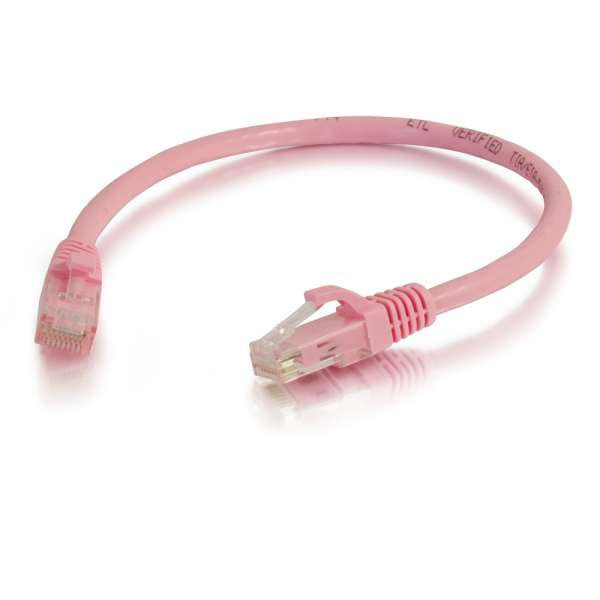 C2G 04049 7ft Cat6 Snagless Unshielded Ethernet Network Cable - Pink - C2G