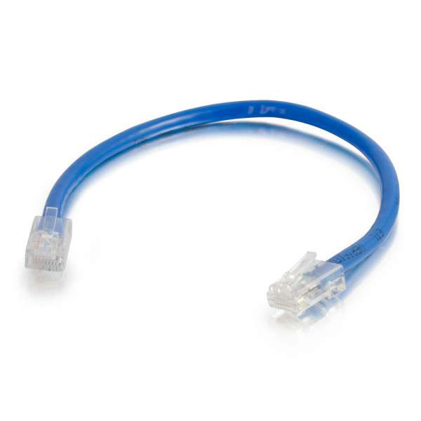 C2G 04086 2ft Cat6 Non-Booted Unshielded Ethernet Network Cable - Blue - C2G