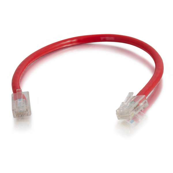 C2G 04148 1ft Cat6 Non-Booted Unshielded Ethernet Network Cable - Red - C2G
