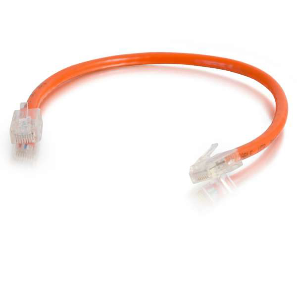 C2G 8ft Cat6 Non-Booted Unshielded Ethernet Network Cable - Orange - C2G
