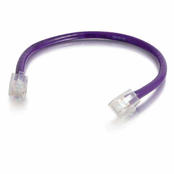 C2G 1ft Cat6 Non-Booted Unshielded Ethernet Network Cable - Purple - C2G
