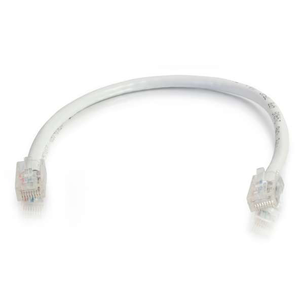 C2G 30ft Cat6 Non-Booted Unshielded Ethernet Network Cable - White - C2G