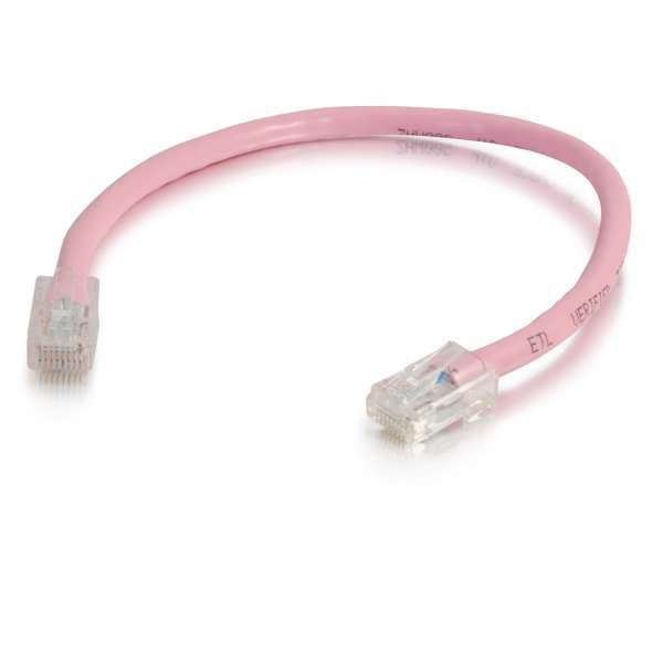 C2G 04264 14ft Cat6 Non-Booted Unshielded Ethernet Network Cable - Pink - C2G
