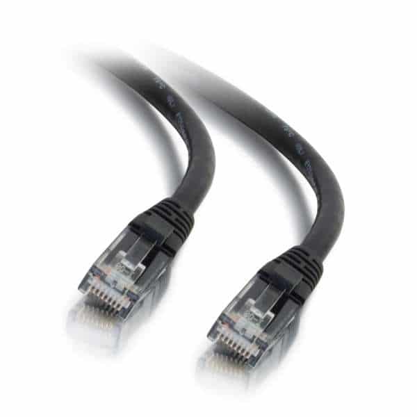 C2G 03981 2ft Cat6 Snagless Unshielded Ethernet Network Cable - Black - C2G