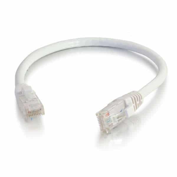 C2G 04034 2ft Cat6 Snagless Unshielded Ethernet Network Cable - White - C2G
