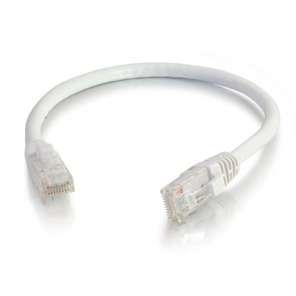 C2G 04037 8ft Cat6 Snagless Unshielded Ethernet Network Cable - White - C2G