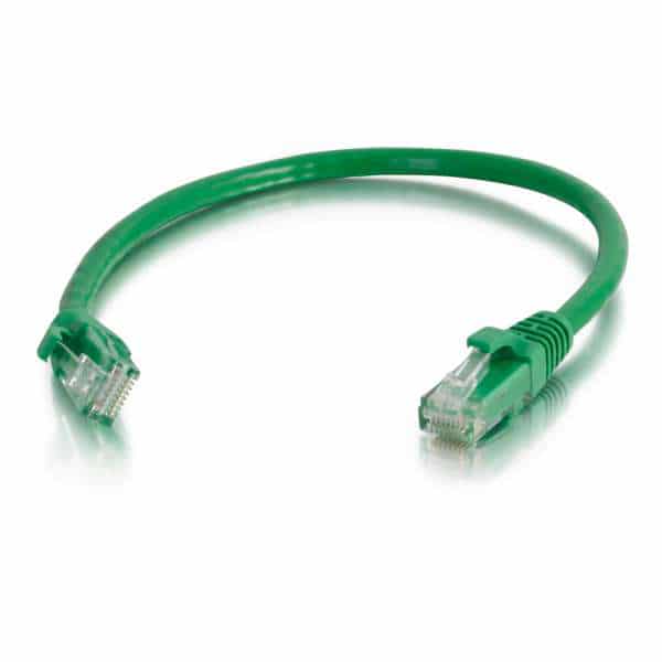 C2G 03989 2ft Cat6 Snagless Unshielded Ethernet Network Cable - Green - C2G
