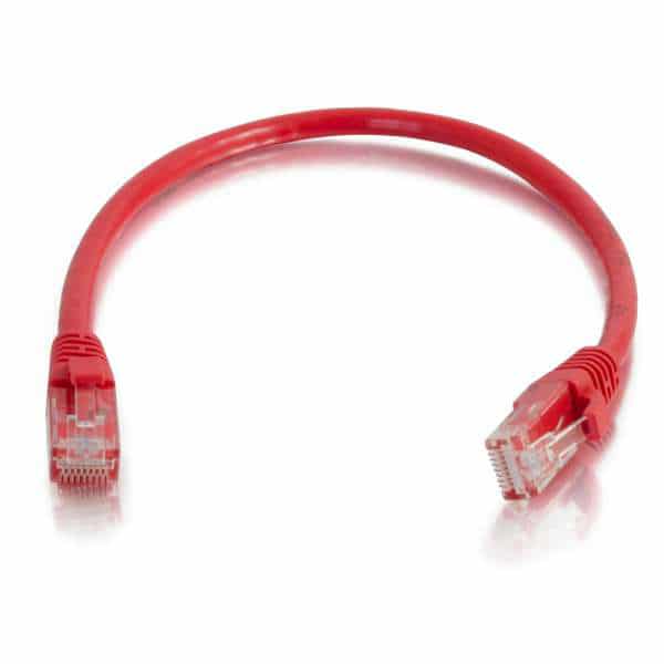 C2G 03998 2ft Cat6 Snagless Unshielded Ethernet Network Cable - Red - C2G