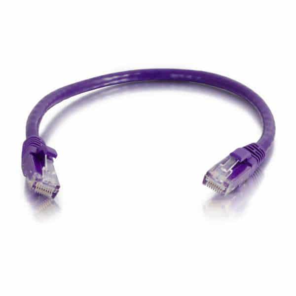 C2G 04025 2ft Cat6 Snagless Unshielded Ethernet Network Cable - Purple - C2G