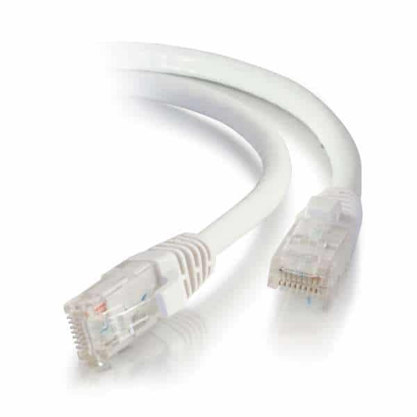 C2G 00939 6in Cat5e Snagless Unshielded Ethernet Network Cable - White - C2G