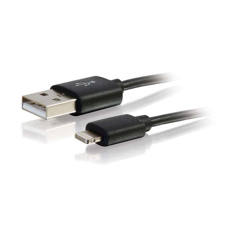 C2G 35499 3.3ft USB A (M) to Lightning Male Sync & Charging Cable (Black) - C2G
