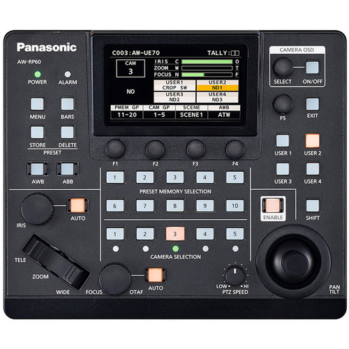 Panasonic AW-RP60GJ5 Compact Remote PTZ Camera Controller - Panasonic