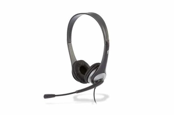 Cyber Acoustics E40295 AC-201 Stereo Headset and Boom Mic - Cyber Acoustics