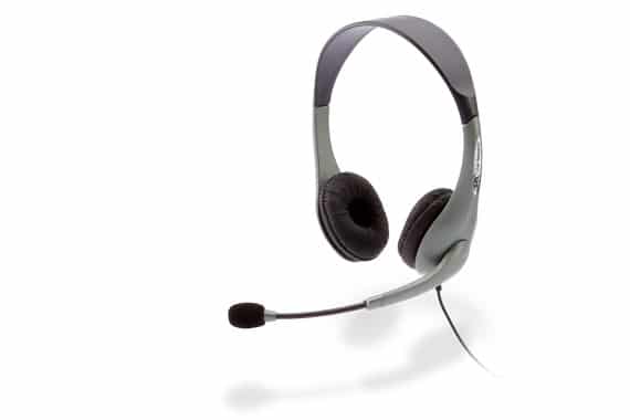 Cyber Acoustics F55266 AC-850 USB Stereo Headset and Boom Mic - Cyber Acoustics