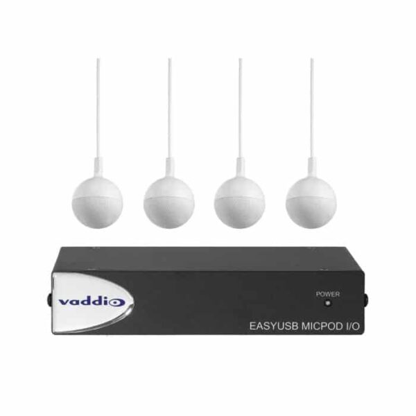 Vaddio 999-88100-000 EasyUSB MicPOD I/O with Four CeilingMICs - Vaddio