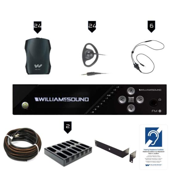 Williams AV Fm 557-24 Pro Fm Plus Assistive Listening Systems - Williams AV