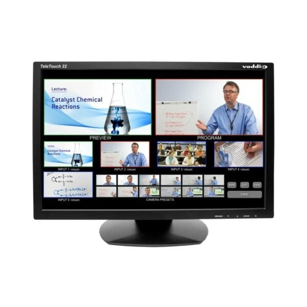 Vaddio 999-5520-022 TeleTouch 22" HD Touch-Screen LCD Monitor with Base - Vaddio
