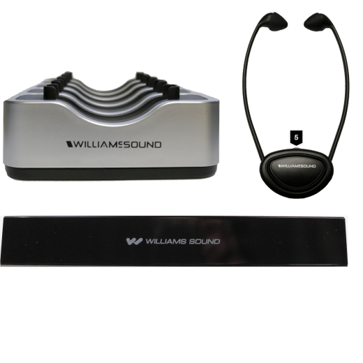 Williams AV IR SY4 SoundPlus Medium-Area Wireless Infrared System with 5 Stethoset Receivers - Williams AV