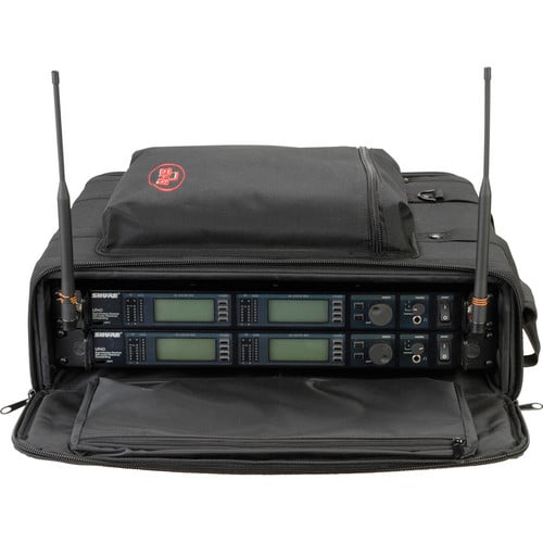 SKB Audio Soft Rack (2U Rack Size, 20.75 x 17.5 x 6.5", Black) - SKB