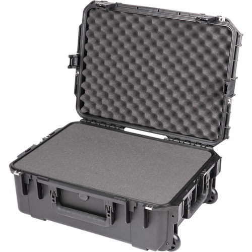 SKB iSeries 2215-8 Waterproof Utility Case with Wheels and Cubed Foam (Black) - SKB