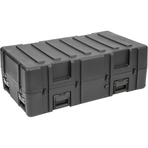 SKB R Series 4222-14 Waterproof Utility Case with Wheels (Black, Layered Foam) - SKB