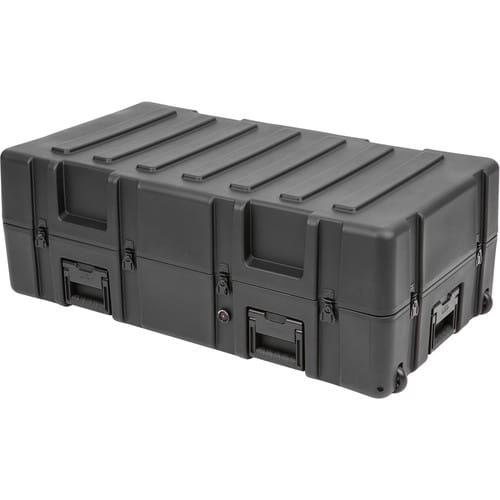 SKB R Series 4222-14 Waterproof Utility Case with Wheels (Black, Layered Foam) - SKB