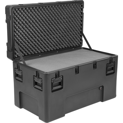 SKB R Series 4222-24 Waterproof Utility Case with Wheels (Black, Layered Foam) - SKB