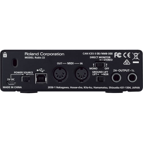 Roland RUBIX22 - 2x2 USB Audio Interface - Roland