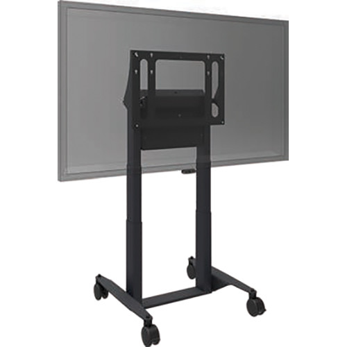 QOMO 487A03 e-Box Motorized Height-Adjustable Tilt & Touch Mobile Stand for Interactive Flat Panels - QOMO