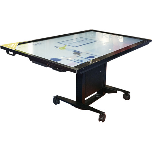 QOMO 487A03 e-Box Motorized Height-Adjustable Tilt & Touch Mobile Stand for Interactive Flat Panels - QOMO