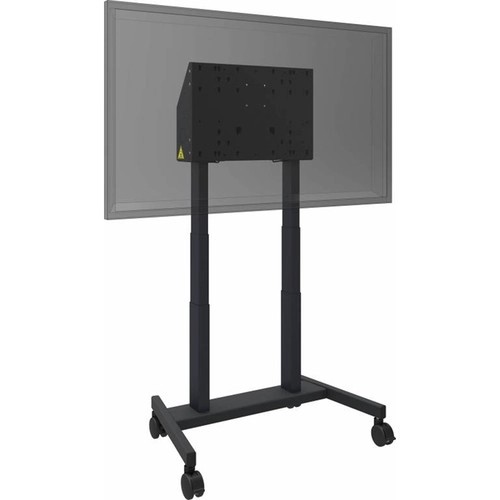 QOMO 487A01 e-Box Motorized Height-Adjustable Mobile Stand for Interactive Flat Panels - QOMO