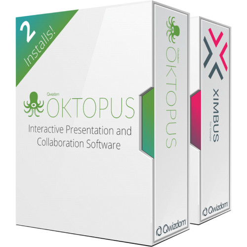 QOMO QQ_Complete OKTOPUS Software Two Presenter License + 5 Collaborations Licenses - QOMO