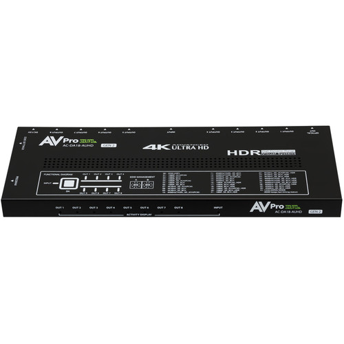 AVPro Edge AC-DA18-AUHD-GEN2 1x8 HDMI Distribution Amplifier -