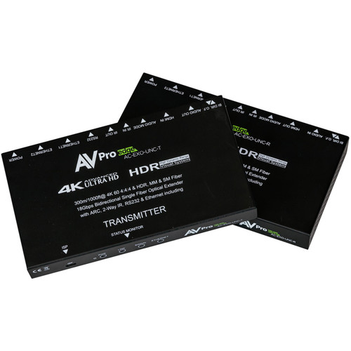 AVPro Edge AC-EXO-UNC-KIT Uncompressed 4K HDMI Fiber Optic Extender Kit -